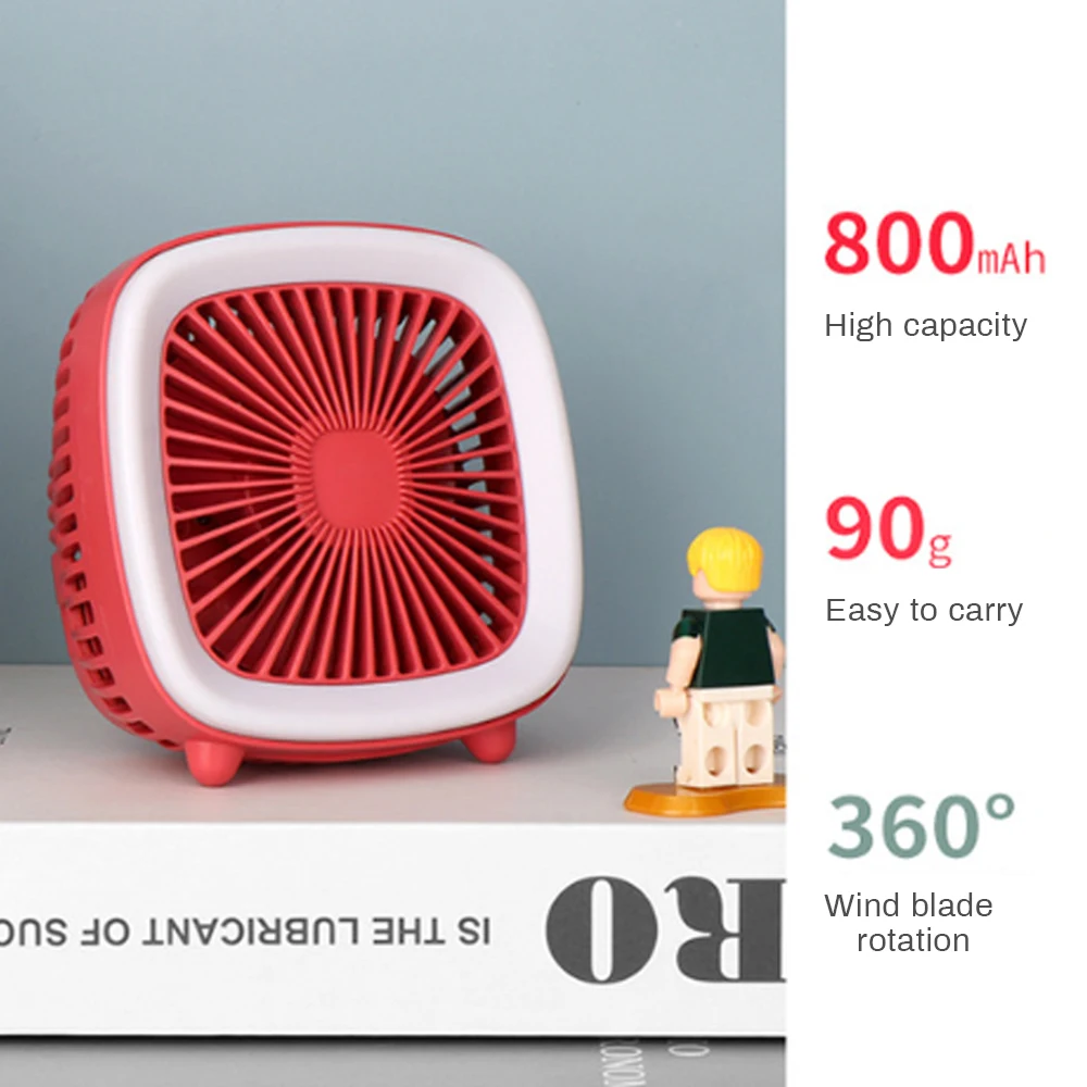 Летний кулер портативный вентилятор ручной USB перезаряжаемый Мини Складной для