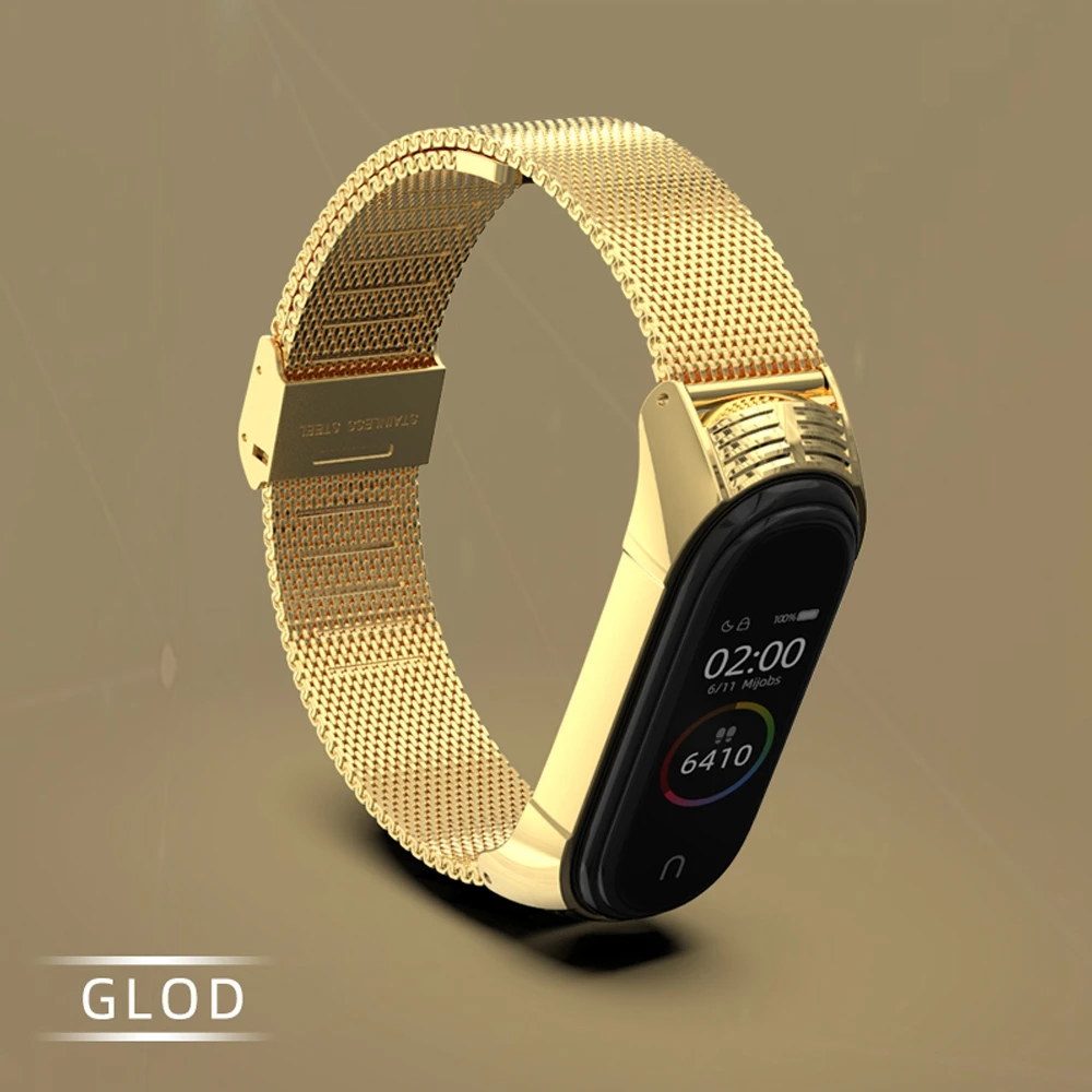 Mi jobs mi Band 4 3 Металлический Стальной ремешок для Xiaomi mi Band 4 3 Безвинтовой браслет из нержавеющей стали браслет mi Band 4 NFC ремешок