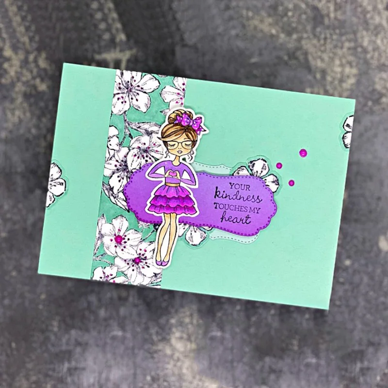 Dies and Stamps Set Round Oval Scallop Mini Banner Frame Bow-knot Girl Model Lipstick Critter DIY Scrapbooking 2021 New #1