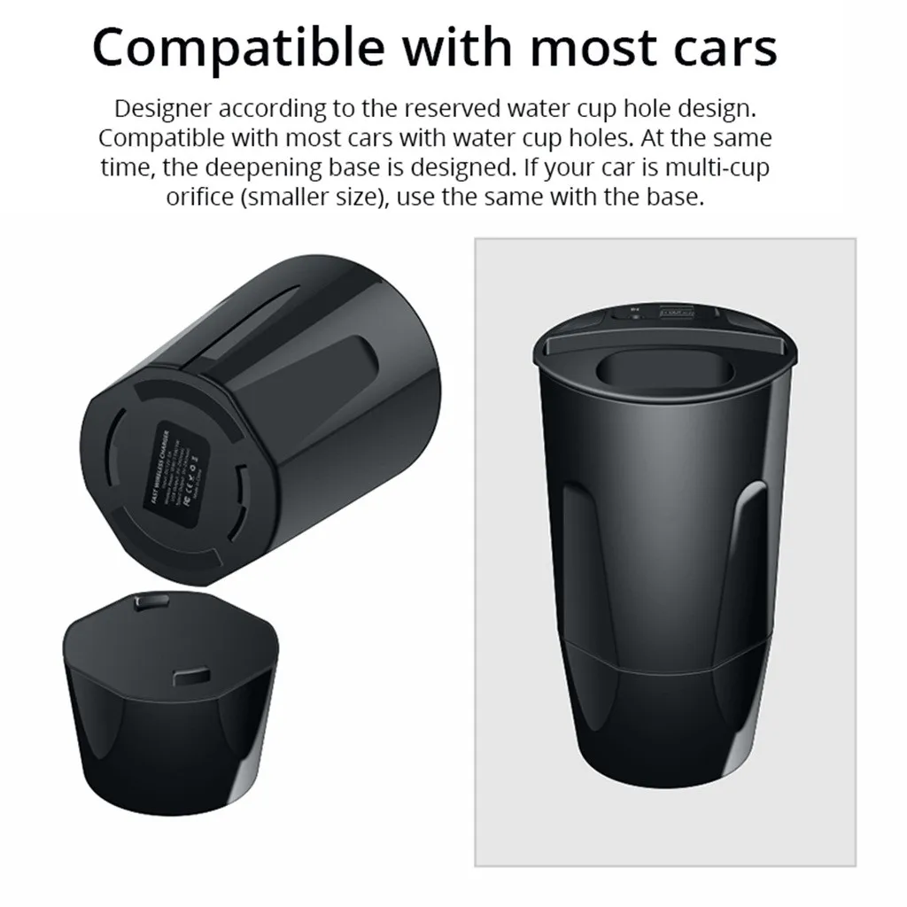 X9A 10 Вт беспроводной зарядное устройство чашка с USB для iPhone 11/Pro Max для Airpods 2th