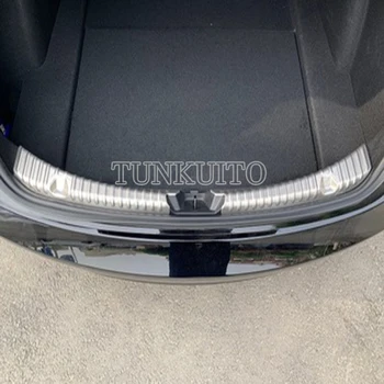 

2 PCS/Set Stainless Steel Trunk Inner Guard for Model Tesla 3 2017 2018 2019 Car Inner Rear Stops Guard Plate Cover Trim