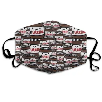 

Nutella Washable Reusable Mask, Cotton Anti Dust Half Face Mouth Mask For Kids Teens Men Women With Adjustable Ear Loops