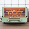 12L Electric Small Oven Multi-Function Stainless Steel Mini Baking Oven Timer Adjustable Temperature Toaster Pizza Oven