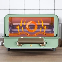 12L Electric Small Oven Multi-Function Stainless Steel Mini Baking Oven Timer Adjustable Temperature Toaster Pizza Oven