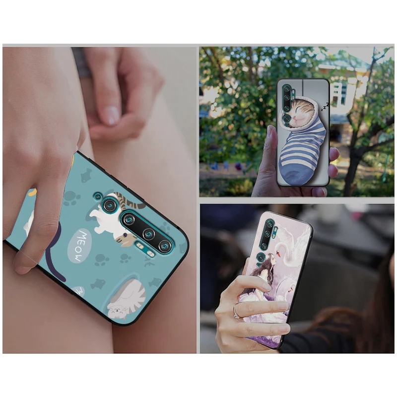 Для Xiaomi Mi Note 10 Pro Чехол Мягкий Силиконовый Модный чехол-сумка из ТПУ чехол для Xiaomi Mi Note 10 Pro на заднюю панель для телефона для Xiaomi Mi Note 10