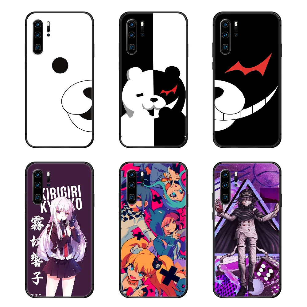 Чехол для телефона Danganronpa с милым медведем Корпус Корпуса Huawei P8 P9 P10 P20 P30 P40 Lite Pro Plus