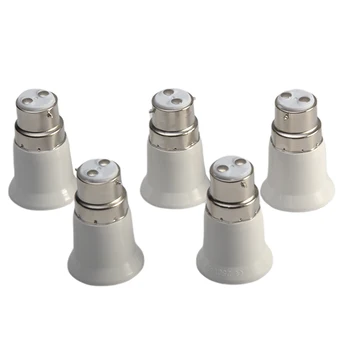 

B22 To E27 Durable Socket Lamp Holder Screw Base Adapter Light Bulb Anti-burning Converter Led