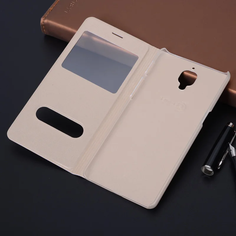 Чехол с откидной крышкой и двойным окном для Oneplus 3 One Plus A3000 3T A3003 A3010 устойчивый к