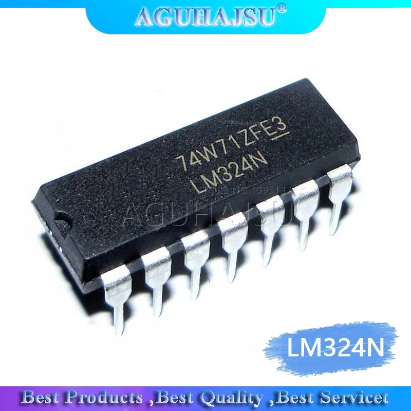 10 шт. LM324N DIP14 LM324 DIP-14 Новый и оригинальный IC | Электронные компоненты