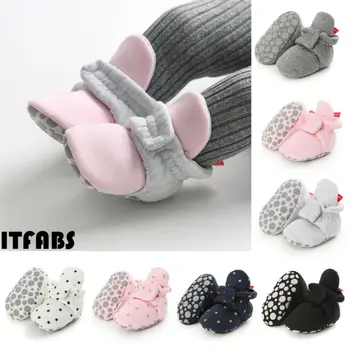 

Newborn Baby Boys Girls 0-18M Soft Crib Prewalker Winter Warm Snow Crib Toddler Shoes