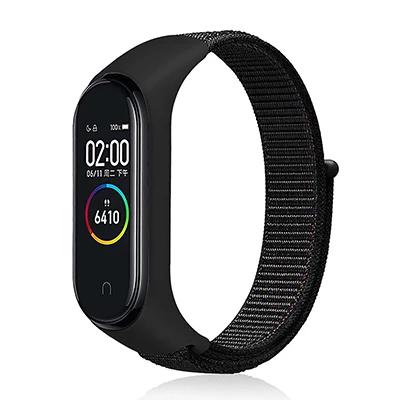 As the picture Hangrui нейлоновый ремешок с петлей для Xiaomi Mi группа 4 спортивные часы ремешок дышащий ремешок для Xiaomi Mi группа 3 полоса 4 Смарт часы зарядное устройство - Цвет: As the picture