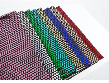 

Polyester patch Bling bling Square sequin fabric material