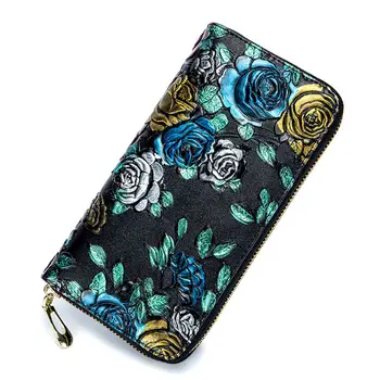 

Women PU Leather Wallet Lady Zipper Long Card Holder Phone Pouch Case Purse Handbag