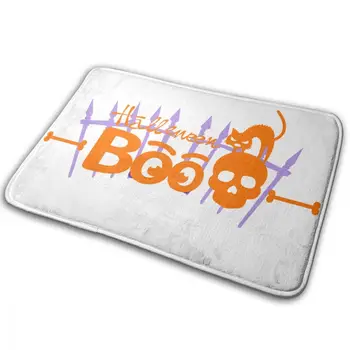 

CHARM HOME Happy Halloween BOO Pumpkin Black Cat GhostCarpet Custom Living Room Bedroom Anti-slip Entrancet Mat 40X60CM