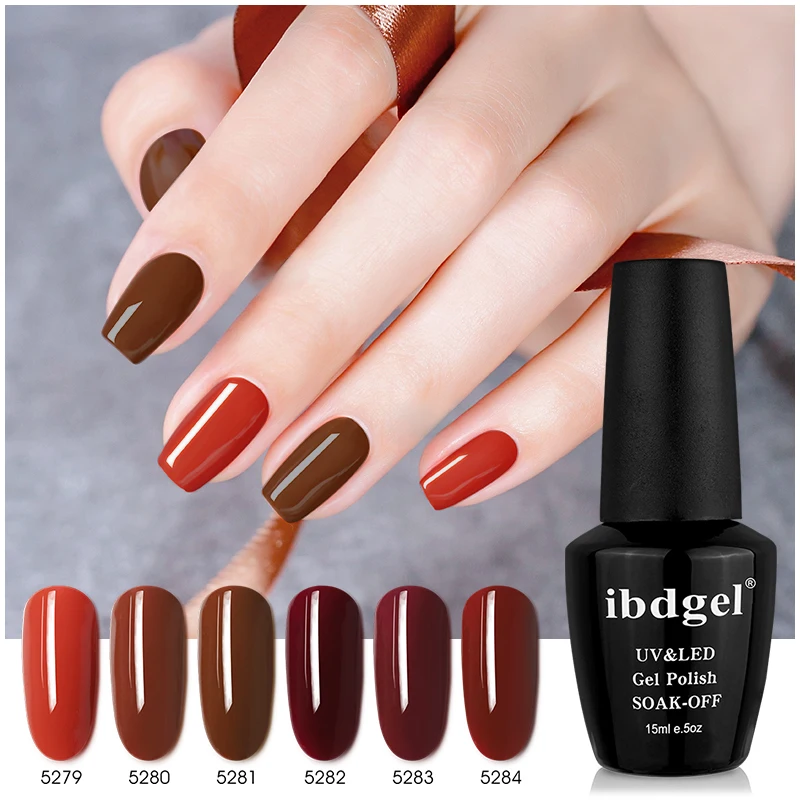 

ibdgel 12 pcs Full Color Nail Gellak Polish One Cover Rich Color High Gloss Free Shipping 15ml Permanent Vernis Soak Off Nail