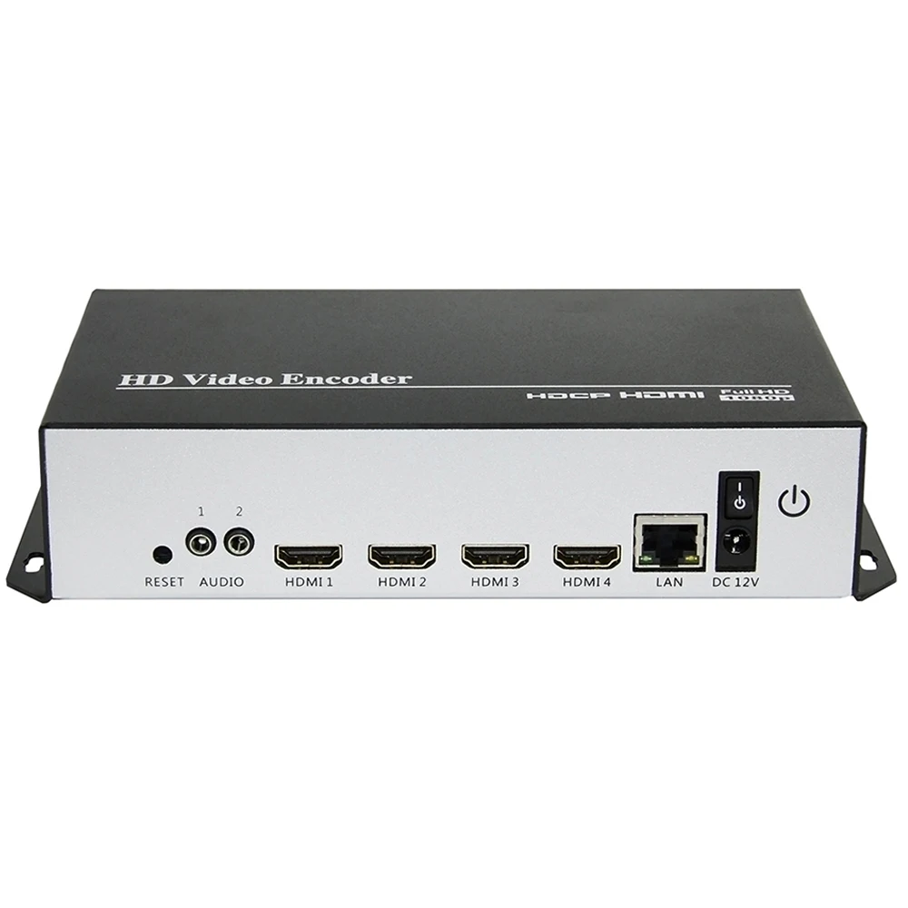 Экономичный 4 канала H.265 H.264 HDMI видео кодировщик HDMI к IP потоковый кодировщик с UDP HLS RTMP RTSP HTTP