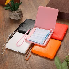 Bunte maske lagerung box New sparen sie masken box Student staub-und wasserdicht maske lagerung tasche desktop-organizer container