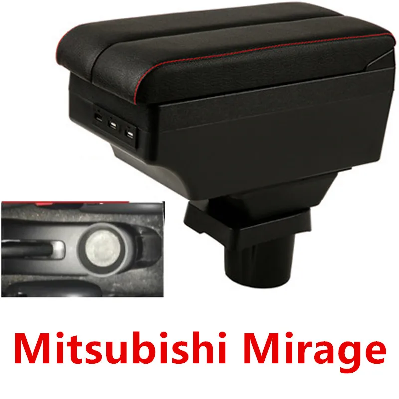 Для Mitsubishi mirage Space Star, отделение для отдыха рук, двойной слой с интерфейсом usb