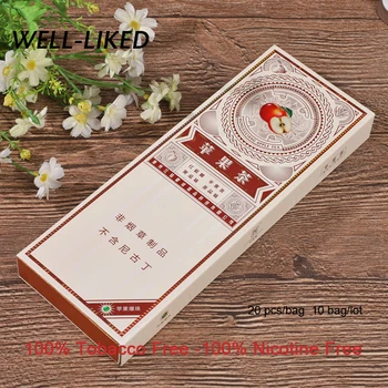 

10 pack Apple Tea Tobacco With Cigarette Pops Herbal Clearing Lung To Quit Smoking or No Nicotine & Tobacco Clear lung