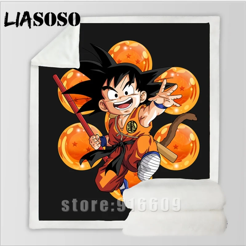 Dragon Ball, молодежное постельное белье для путешествий, Супер Saiyan Goku, набивное одеяло с рисунком, покрывало для мальчиков и девочек, дорожное одеяло, квилт для софы - Цвет: 9