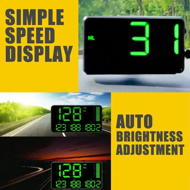 C60 GPS Спидометр дисплей Hud Автомобильный система предупреждения о превышении