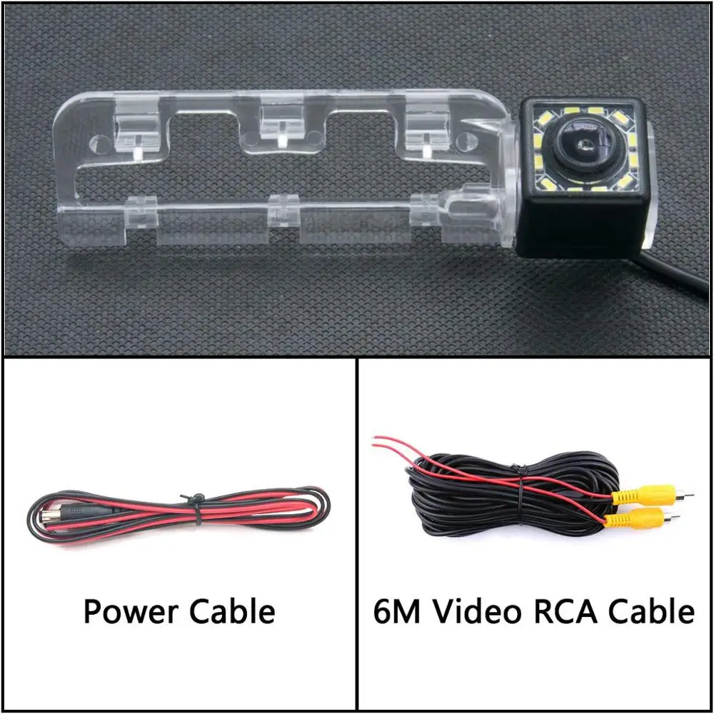 12 Светодиодный фонарь Автомобильная резервная камера заднего вида для Honda Civic 2005 2006 2007-2011 Автомобильная HD камера заднего вида ночного видения монитор парковки - Название цвета: Camera Only