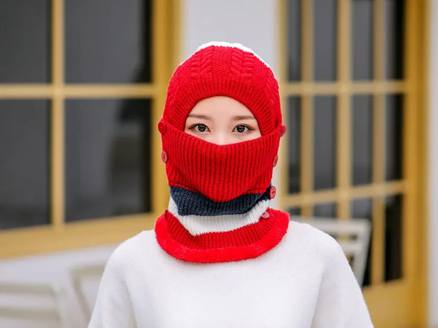 Skullies Beanies, шапка, зимние шапки, женская вязаная шапка, теплая меховая шапка с помпоном для женщин, высокое качество, маска для девочек, Лыжные шапки