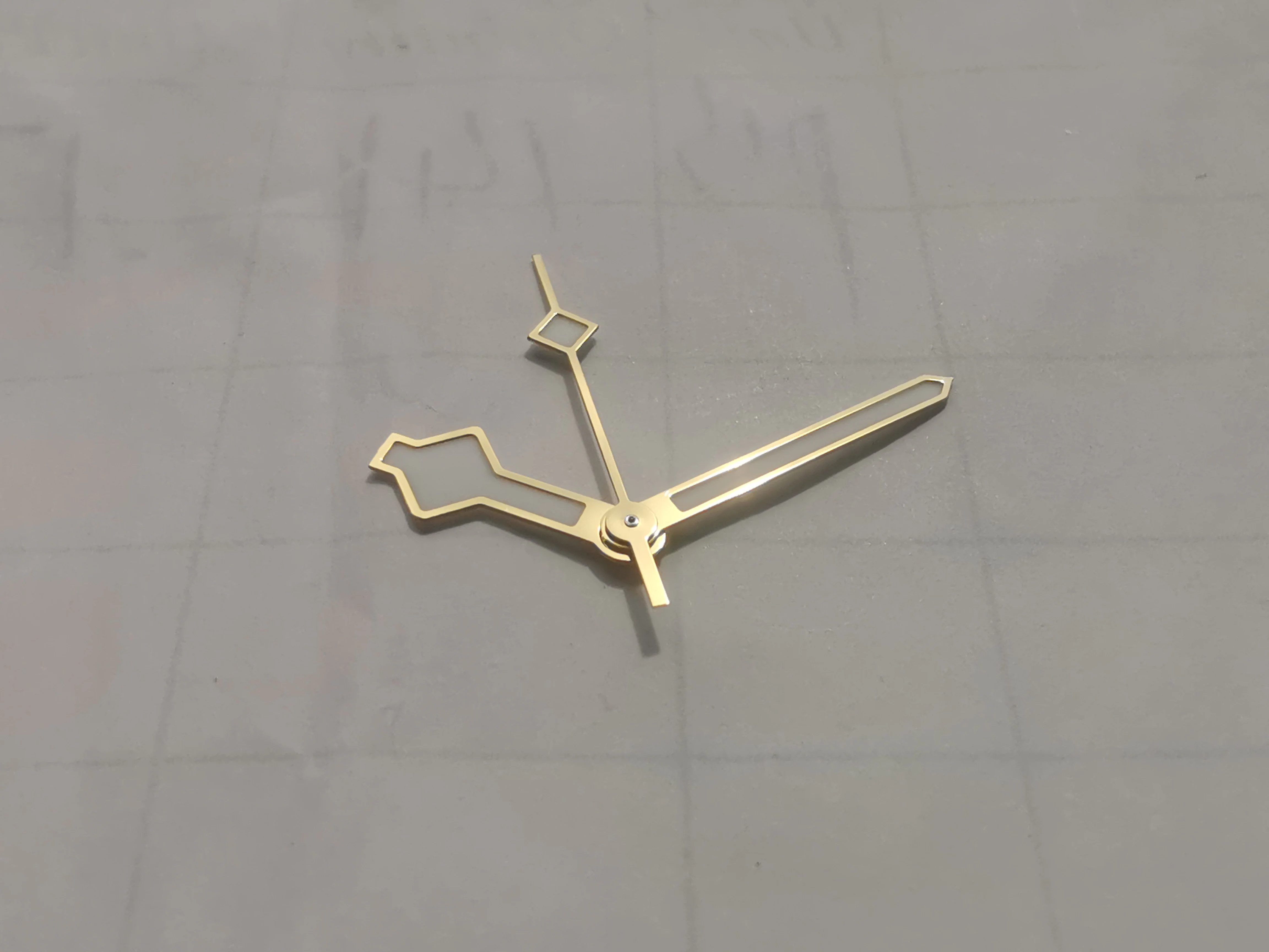 Watch hands black silver gold with C3 BGW9 orange lume for NH35 NH36