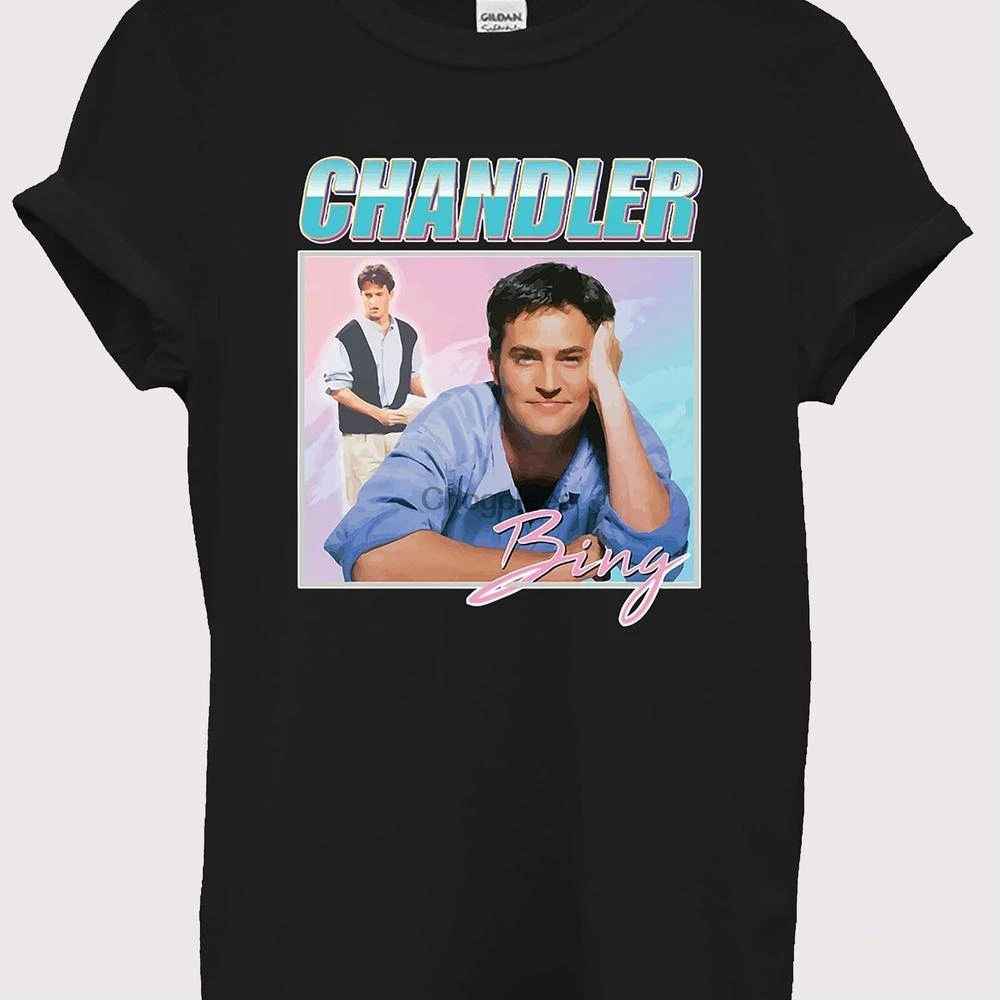 Friends Chandler Bing Funny Gift 90s T Shirt Vintage Retro 90's Men Women Unisex |