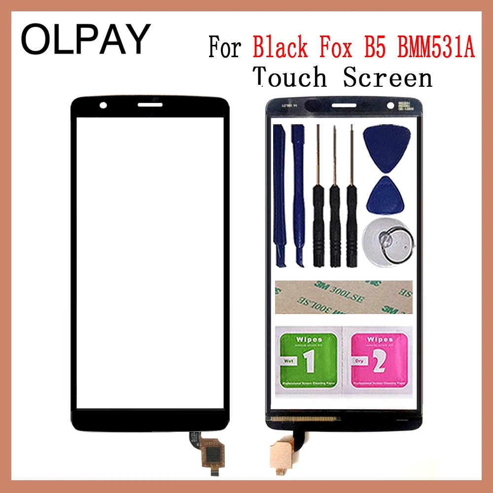 OLPAY 5,45 ''сенсорный экран для мобильного телефона для Black Fox B5 BMM531A сенсорный экран стекло дигитайзер панель объектив сенсор стекло Ремонт