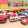 RC Electric Train Set Locomotive Magnetic Train Diecast Slot Toy Fit for Brio Wooden Train Railway Track Toys for Kids Gifts 3