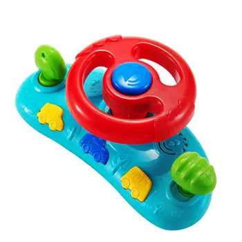 

Kids Simulation Steering Wheel Toy Musical Handbell Develop Intelligence Educational Music Toys For Baby 0-12 Months
