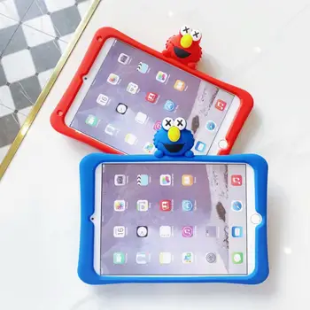 

Lovely Cartoon Children Soft Silicone Stand Tablet Case For Ipad 6 Air 2 9.7 inch Stand Cover Case For Ipad 6 Air 2 9.7"+pen