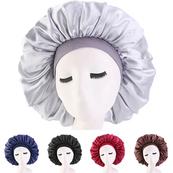 

Extra Large Sleep Cap Waterproof Shower Cap Women Hair Treatment Protect Hair From Frizzing