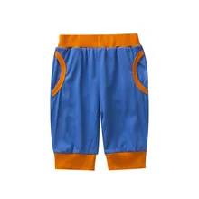 Детская одежда, в Корейском стиле; сезон лето-стиль, из вельвета, для мальчика, брюки детские шорты натуральный хлопок контраст Цвет шорты