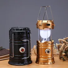 Многофункциональный фонарь кемпинг открытый ручной тент выдвижной аварийный светильник светодиодный светильник на солнечной батарее