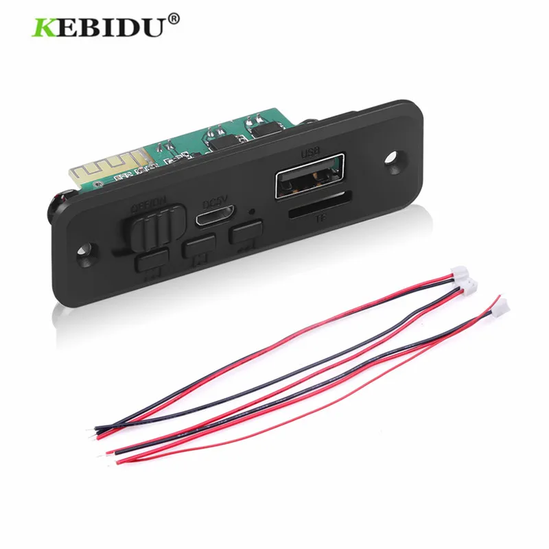 Kebidu DC 5 в 2x3 Вт усилитель автомобильный MP3-плеер декодер плата Bluetooth беспроводной FM