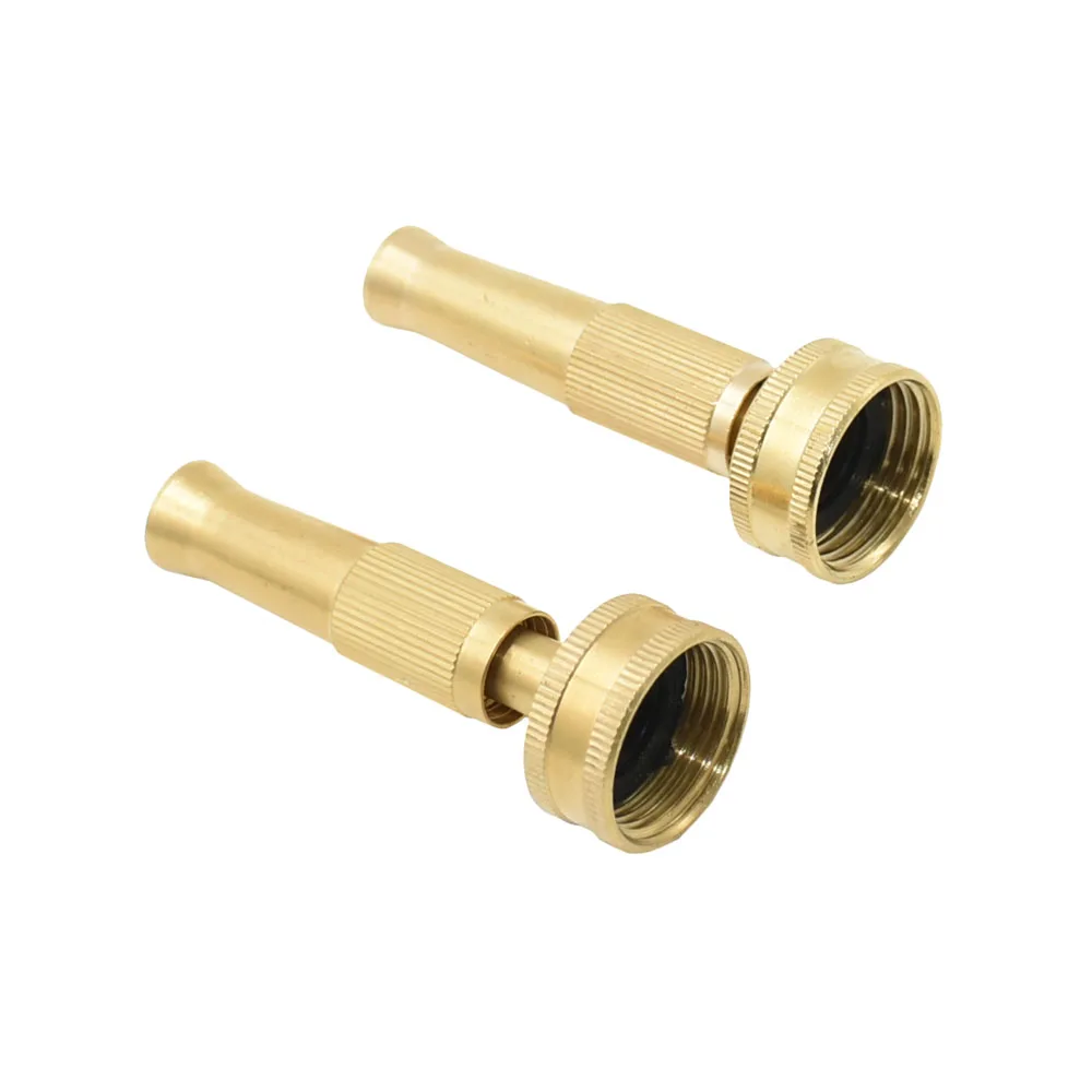 Brass 3/4 inch Female Thread High Pressure Variable Flow Direct Injection Type Water Gun Garden Irrigation Car Washing Nozzle 1p drip irrigation kit