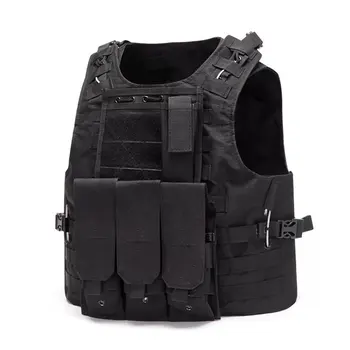 

Outdoor Equipment Protective Cloth Molle Extended Gear CS Training Tactical Vest - Black