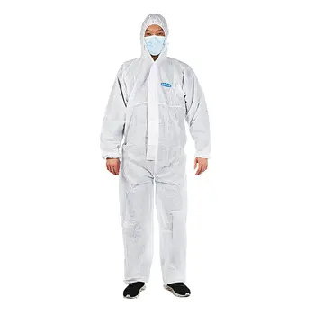 

Isolation clothing heat-seal Protective Clothing Coverall Disposable Antistatic Chemical Work Clothes Anti-dust Plash