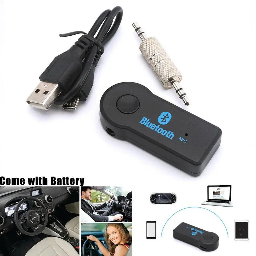 3.5mm Bluetooth Music A2DP Streaming Stereo Car Wireless Aux Receiver Adapter
