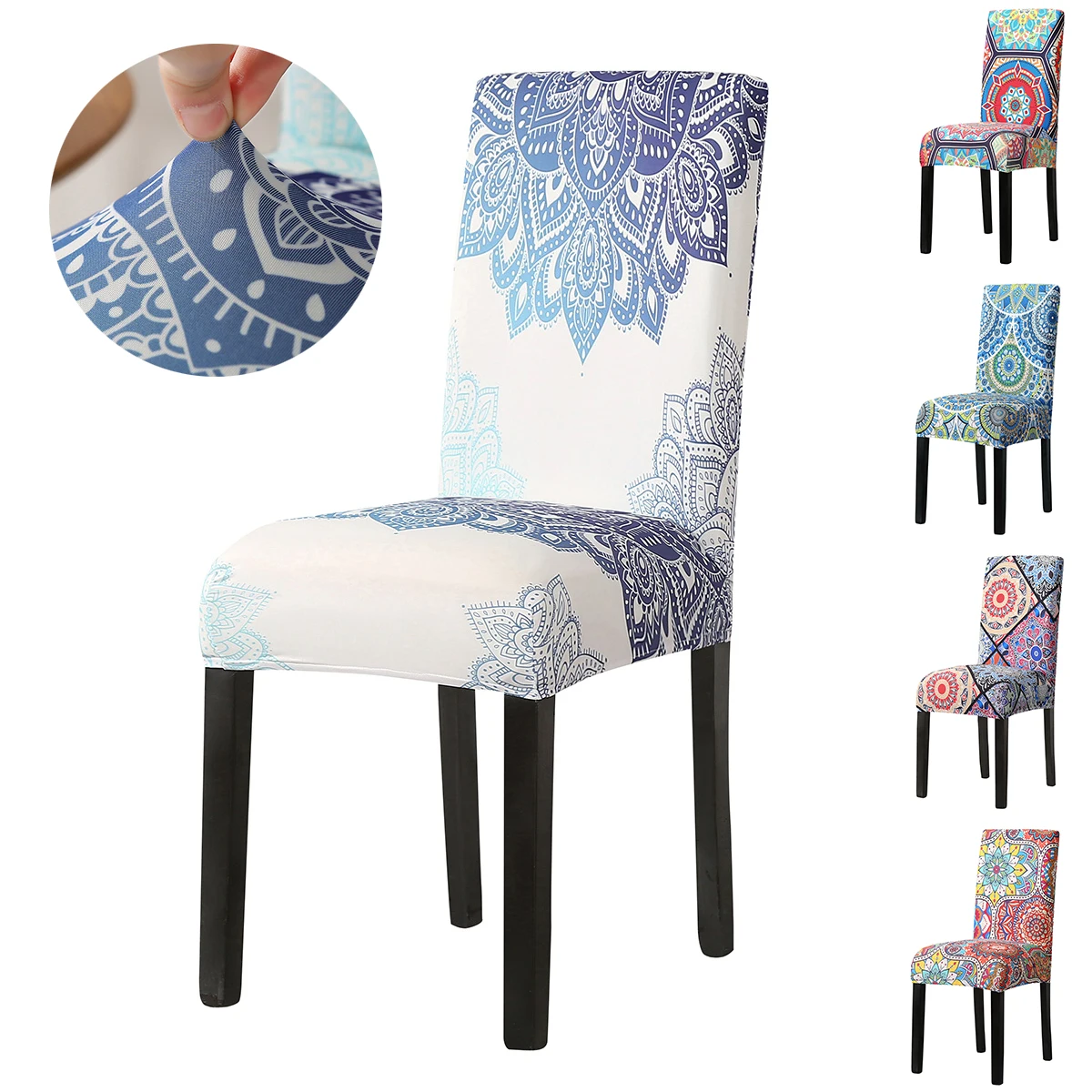 2//4//6//8//10 Pcs Spandex Stretch Wedding Banquet Chair Seat Cover Home Party Decor