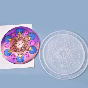 

DIY Crystal Epoxy Resin Constellation Board Round Silicone Mold Resin Casting Molds Jewelry Making Tools Mould