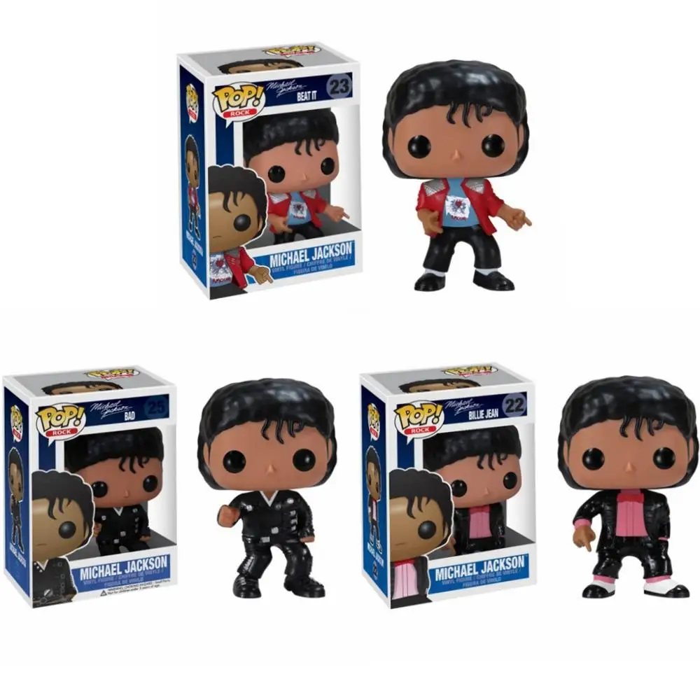 FUNKO POP Новый Майкл Джексон BEAT IT BILLIE JEAN BAD виниловые фигурки Коллекция Модель игрушки для детей подарок на день рождения