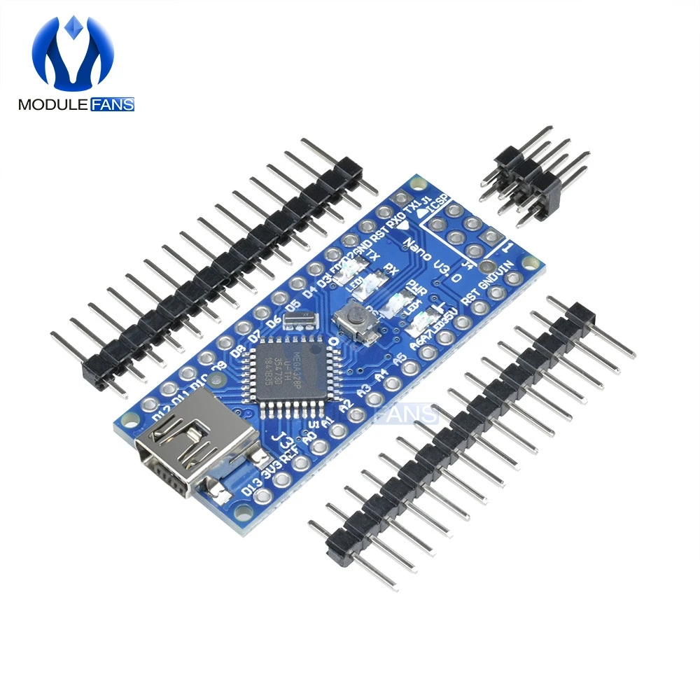 Nano V3.0 3,0 FT232 чип ATmega328 Atmega328p 16M 16MHZ плата для Arduino UNO R3 Mini Usb AU без usb-кабеля I/O - Цвет: DIY Board