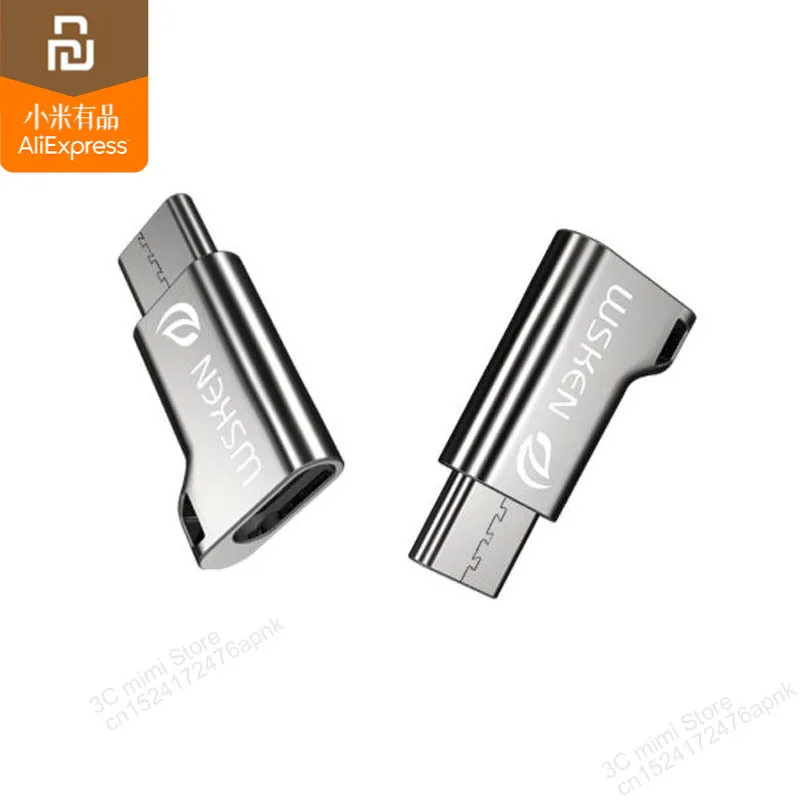 Оригинальный адаптер Xiaomi Mijia USB Type C поддерживает зарядку/передачу данных Micro Usb
