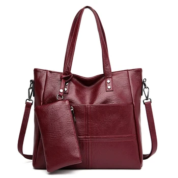 

Kunzite Vintage Travel Large Capacity Casual Tote Bag Luxury Handbags Women Bags Designer 2020 Female Soft Leather Shoulder Bags