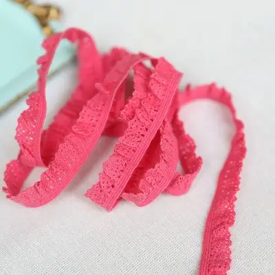 Розово голубое эластичное хлопковое кружево шириной 1 3 см|cotton lace|elastic cotton lacelace lace |