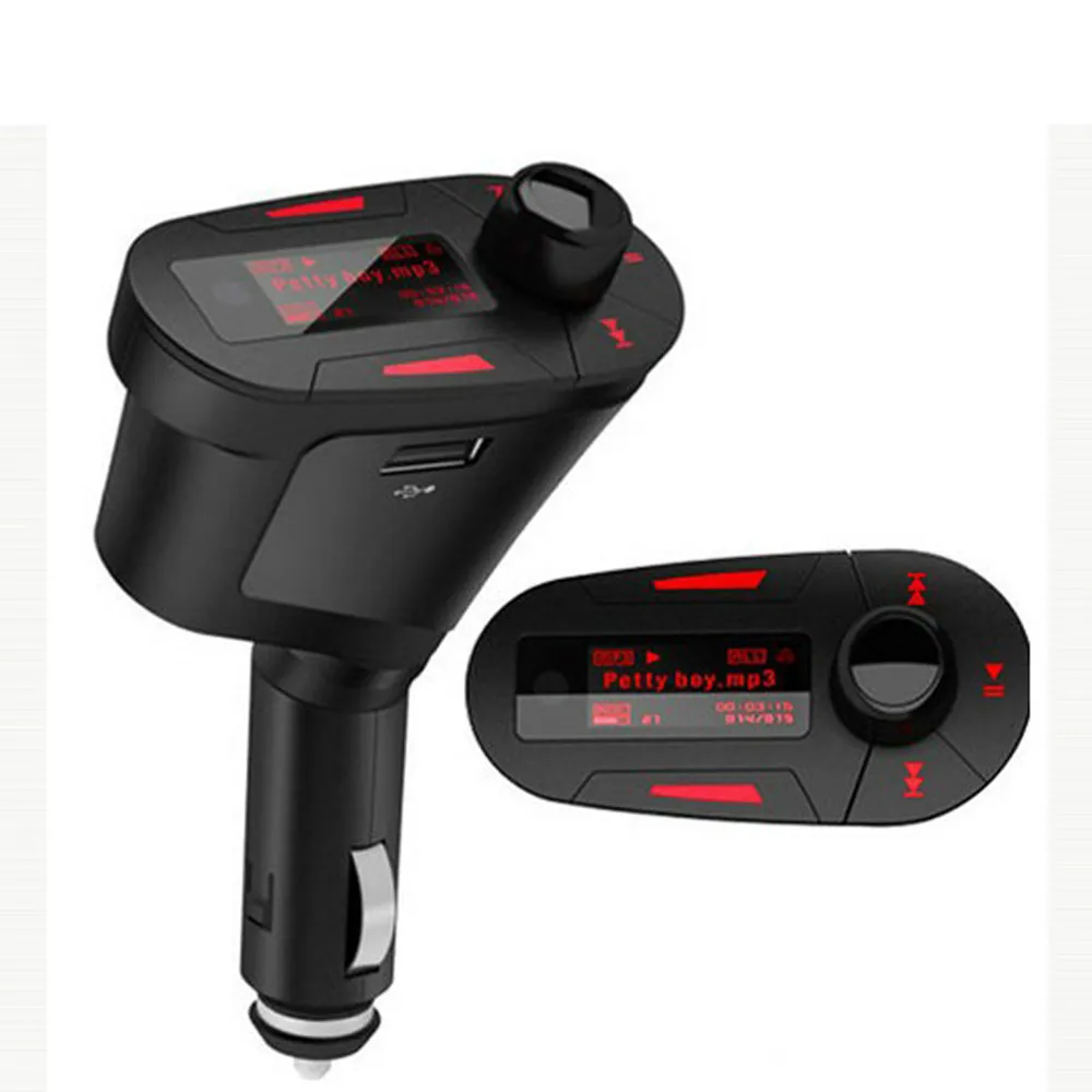 Kinganda автомобильный комплект mp3-плеер аудио FM передатчик беспроводной USB SD карта Aux в двойной выход 7,15