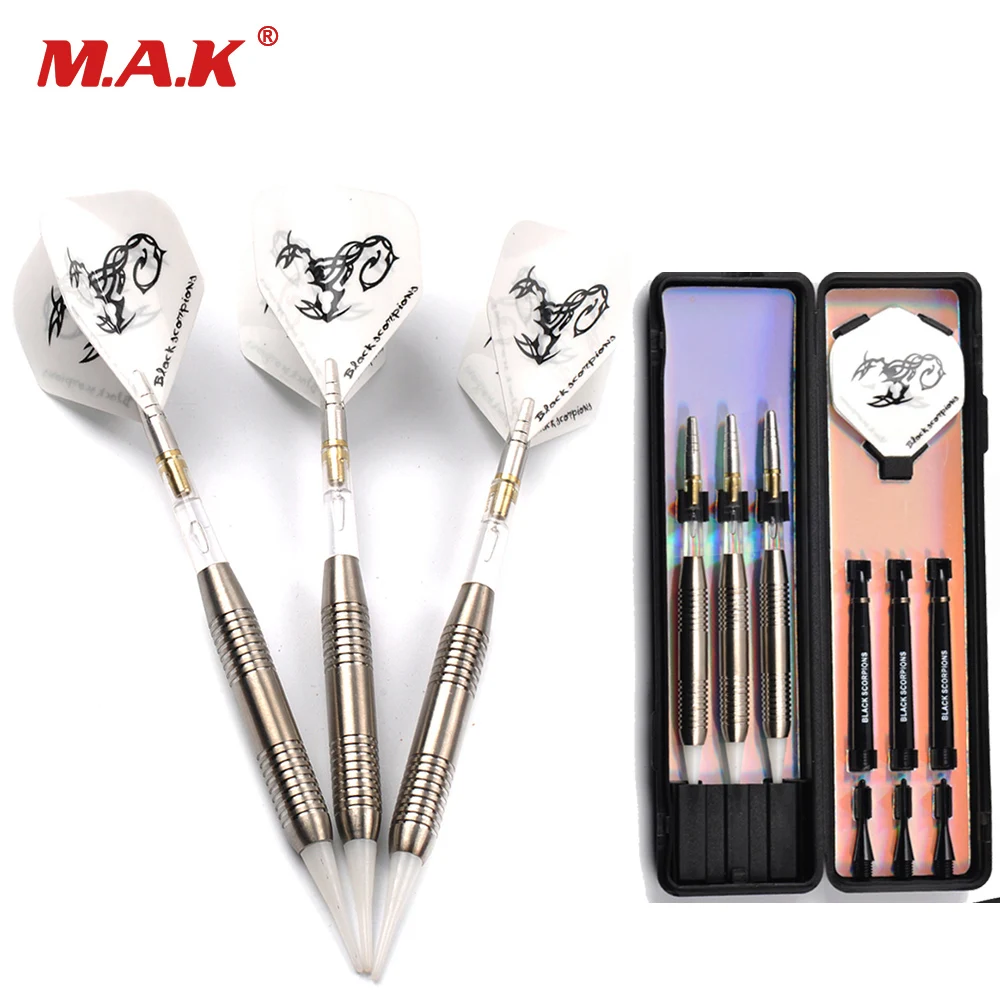 

3Pcs/set Safe Dart Plastic Tip and Shaft Darts with White Scorpion Dart Flight for Electronic Dart Target